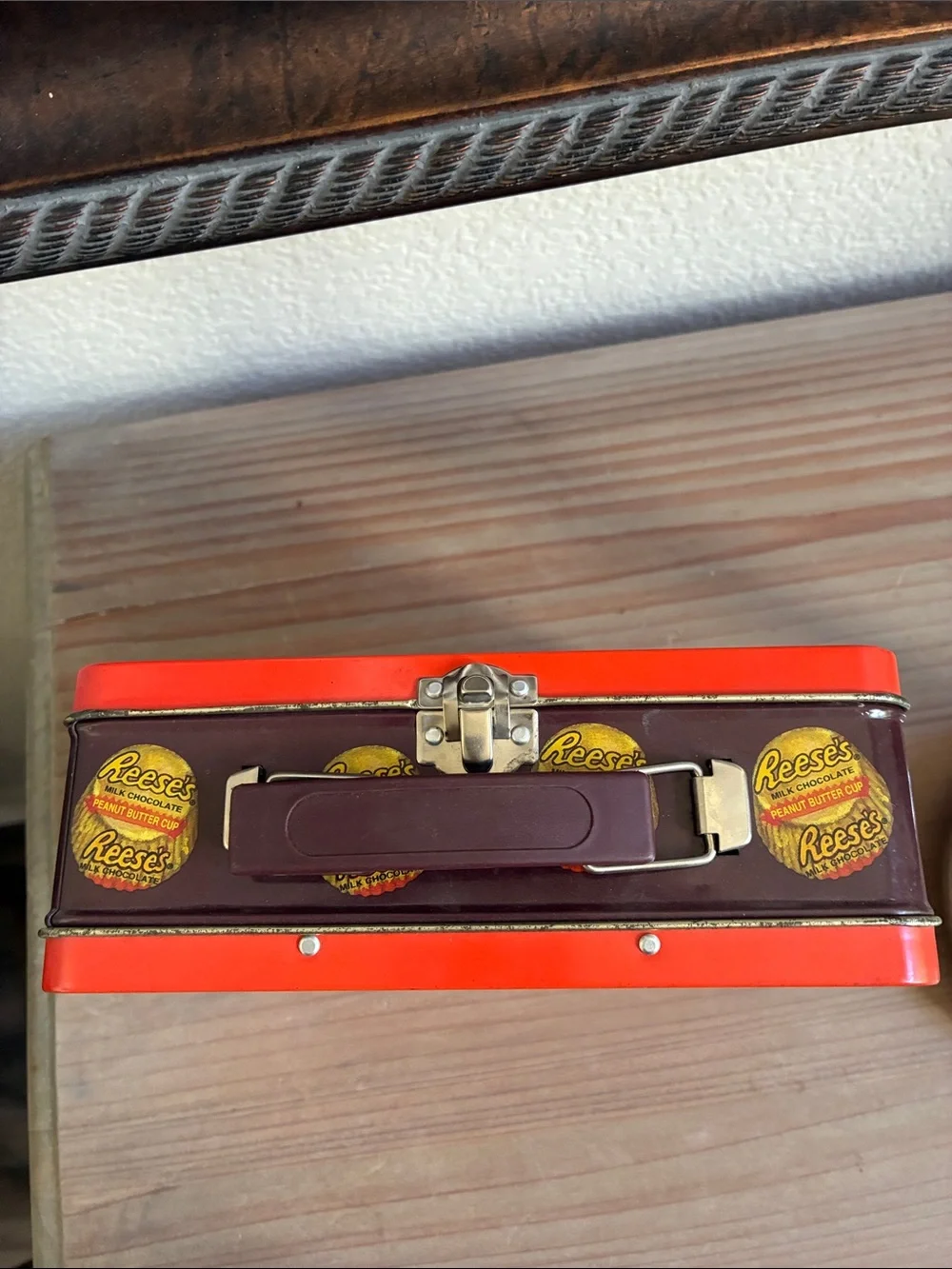 Reese's Peanut Butter Cup Tin Lunchbox - Bright Orange